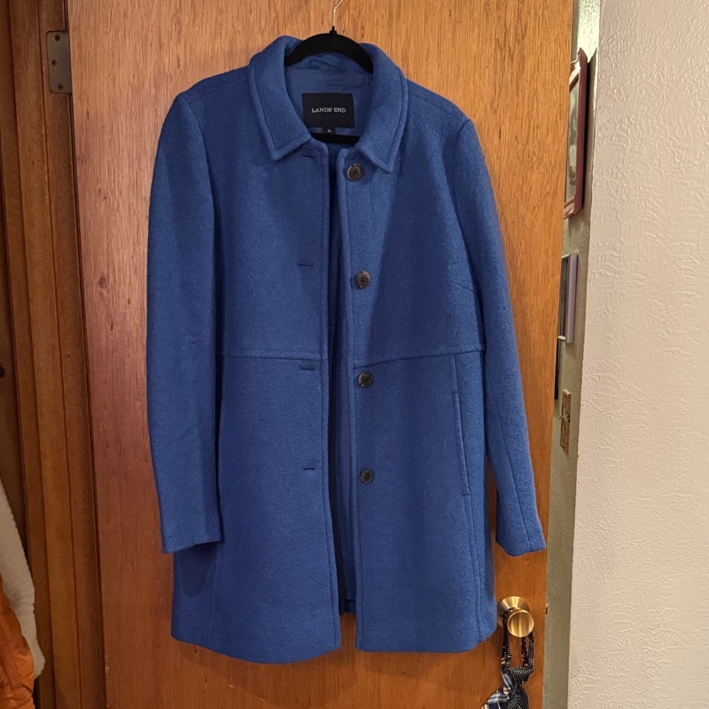 Blue Wool Women’s Coat